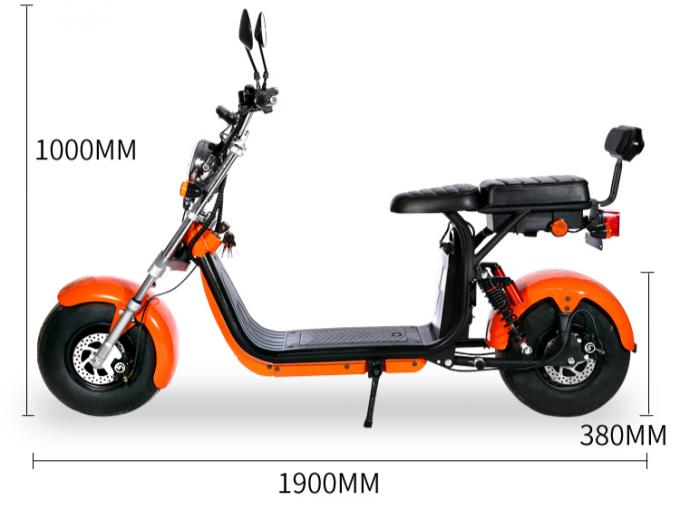 Vette het Wiellange afstand van Bandharley citycoco electric scooter 2000w 2 8